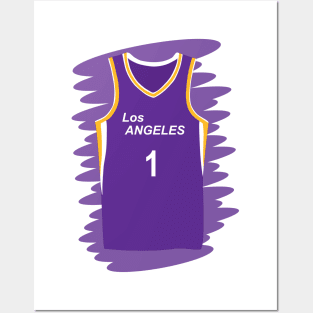 Los Angeles Sparks number 1 uniform Posters and Art